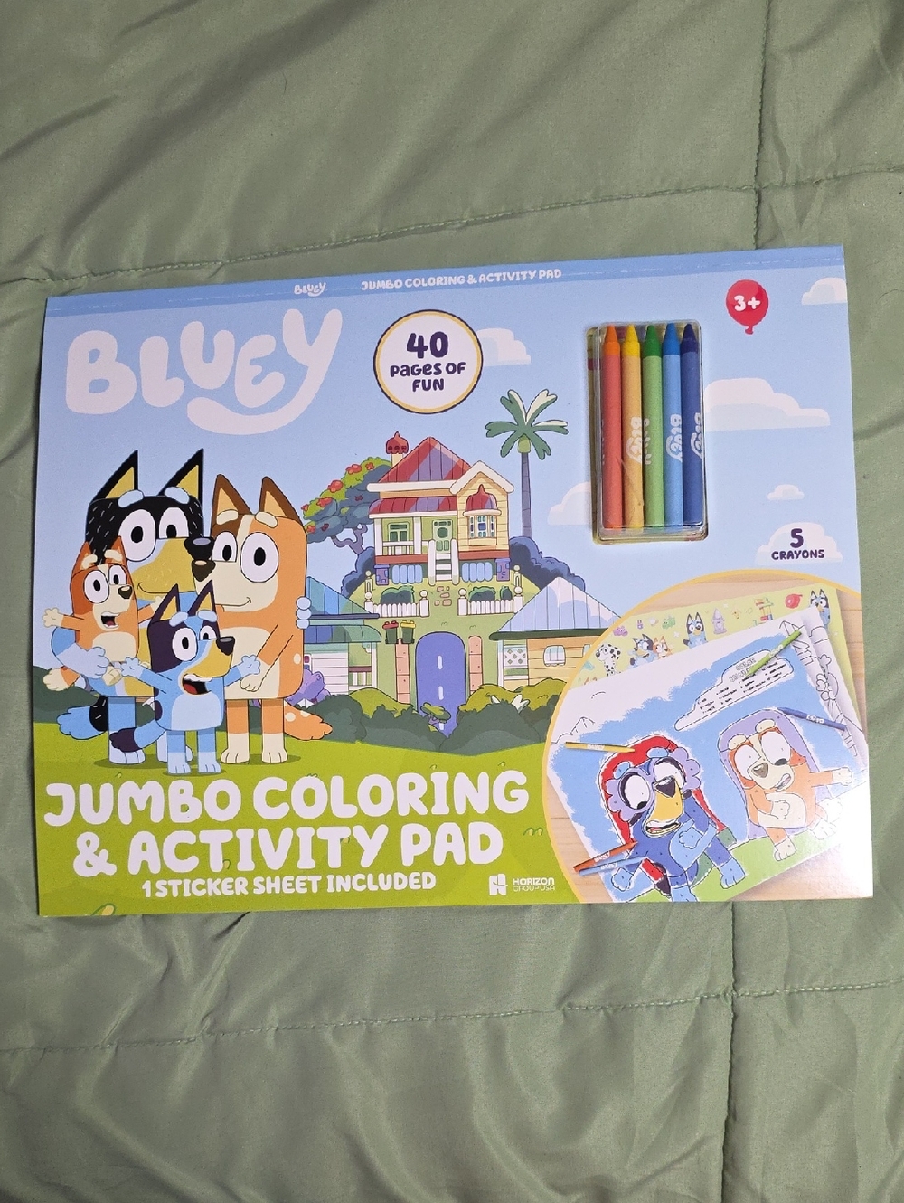 Jumbo 40 Page Coloring & Activity Pad with Crayons & Stickers